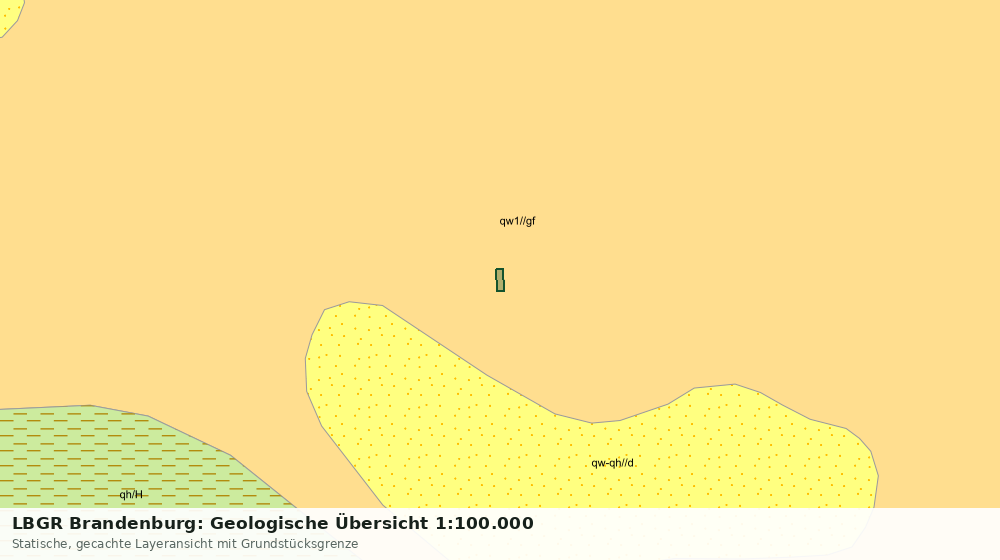 Statische Kartenansicht: LBGR Brandenburg: Geologische Übersicht 1:100.000