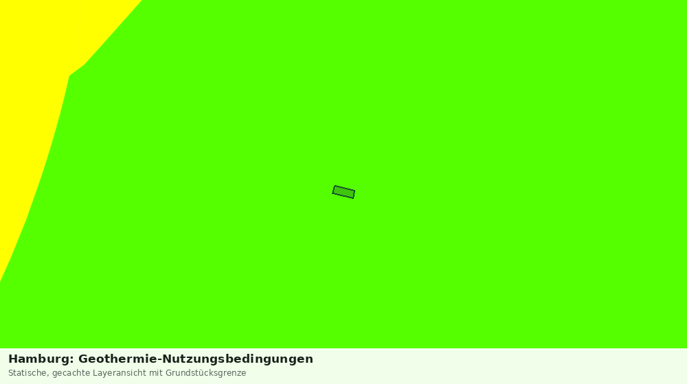 Statische Kartenansicht: Hamburg: Geothermie-Nutzungsbedingungen