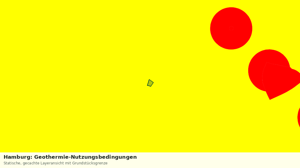 Statische Kartenansicht: Hamburg: Geothermie-Nutzungsbedingungen