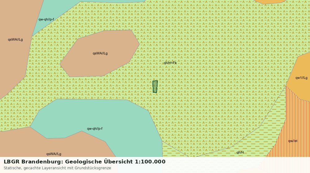 Statische Kartenansicht: LBGR Brandenburg: Geologische Übersicht 1:100.000