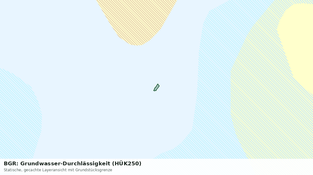 Statische Kartenansicht: BGR: Grundwasser-Durchlässigkeit (HÜK250)