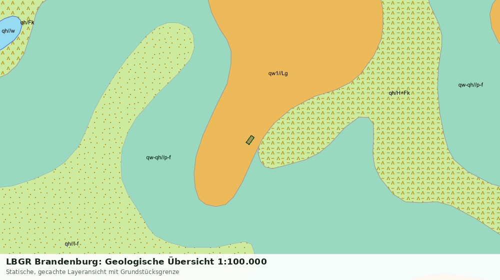 Statische Kartenansicht: LBGR Brandenburg: Geologische Übersicht 1:100.000