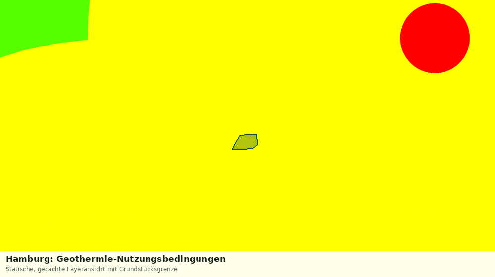 Statische Kartenansicht: Hamburg: Geothermie-Nutzungsbedingungen