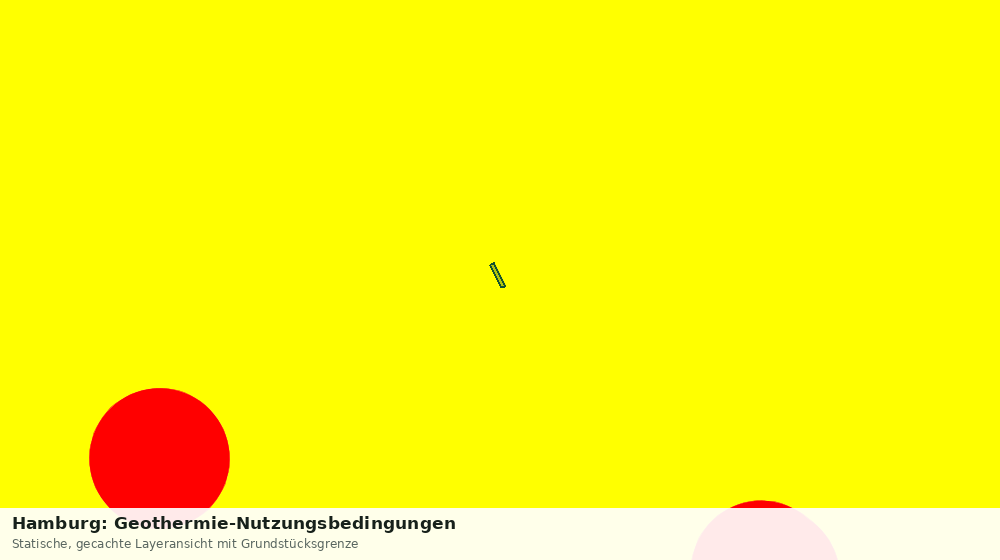 Statische Kartenansicht: Hamburg: Geothermie-Nutzungsbedingungen