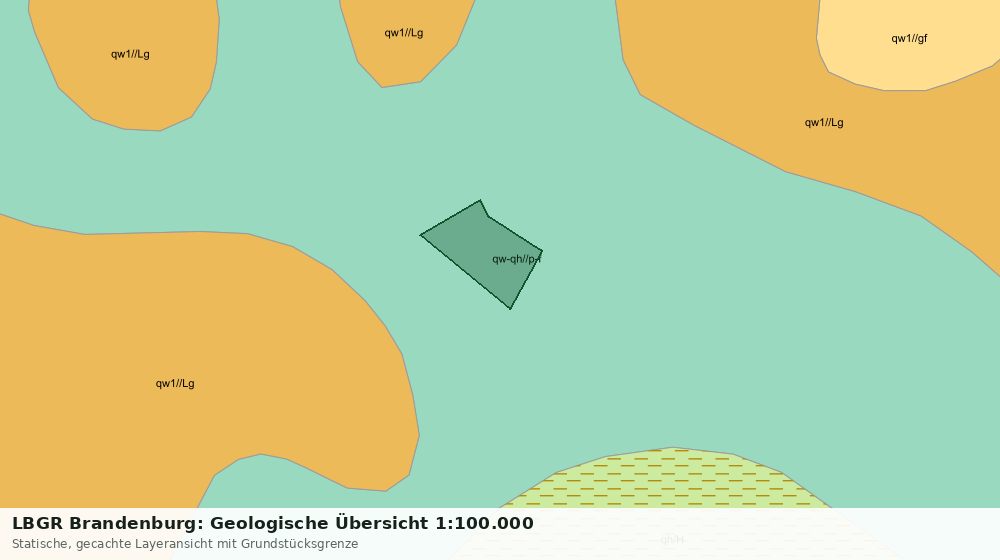 Statische Kartenansicht: LBGR Brandenburg: Geologische Übersicht 1:100.000