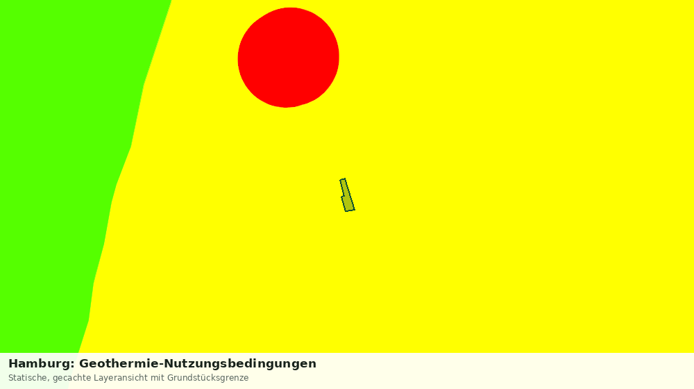 Statische Kartenansicht: Hamburg: Geothermie-Nutzungsbedingungen