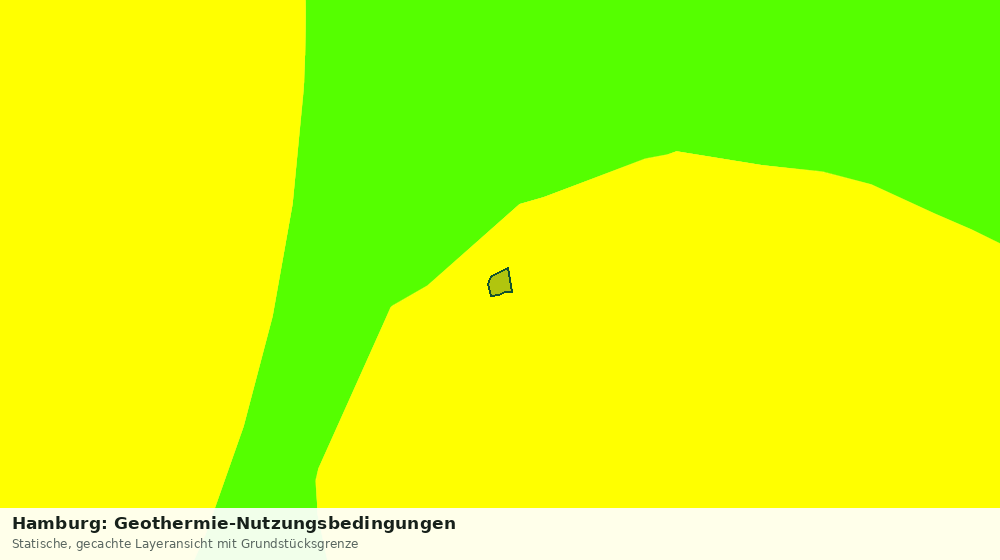 Statische Kartenansicht: Hamburg: Geothermie-Nutzungsbedingungen