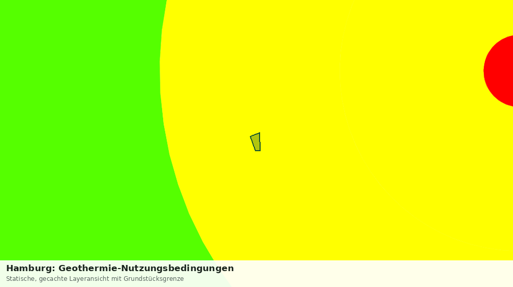 Statische Kartenansicht: Hamburg: Geothermie-Nutzungsbedingungen