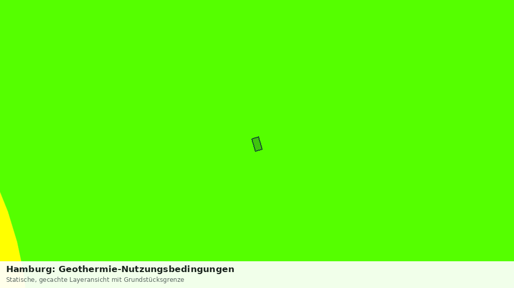 Statische Kartenansicht: Hamburg: Geothermie-Nutzungsbedingungen