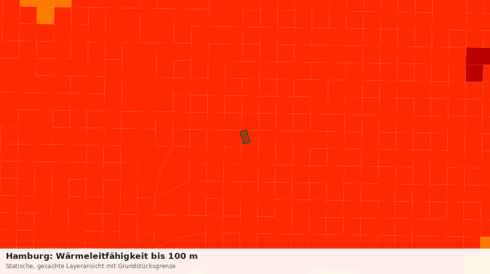 Statische Kartenansicht: Hamburg: Wärmeleitfähigkeit bis 100 m