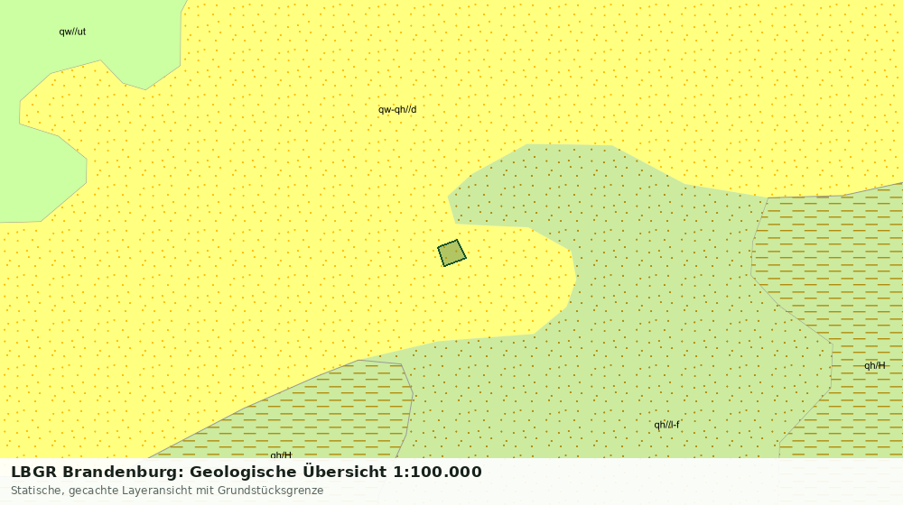 Statische Kartenansicht: LBGR Brandenburg: Geologische Übersicht 1:100.000