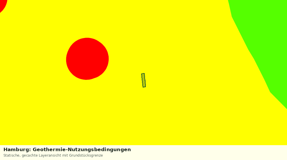 Statische Kartenansicht: Hamburg: Geothermie-Nutzungsbedingungen