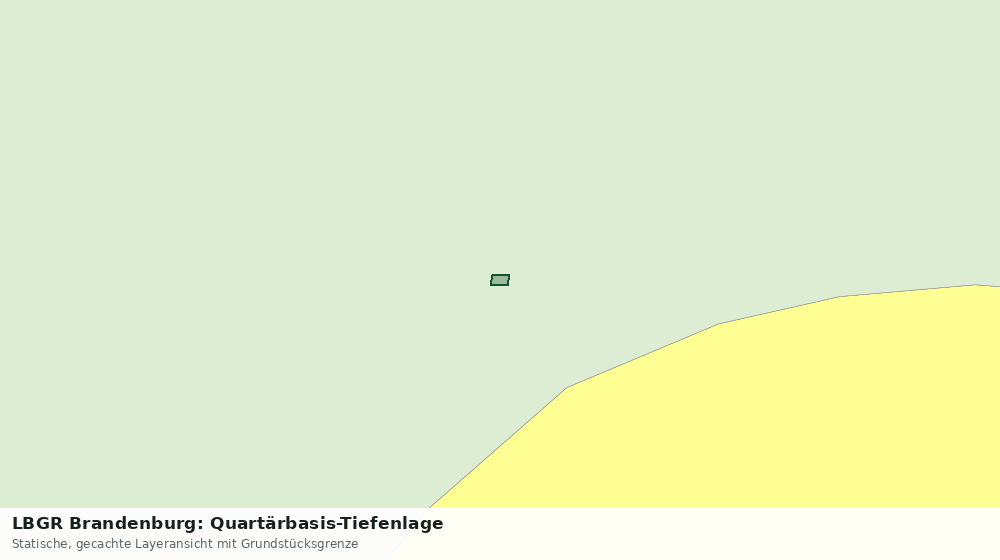 Statische Kartenansicht: LBGR Brandenburg: Quartärbasis-Tiefenlage