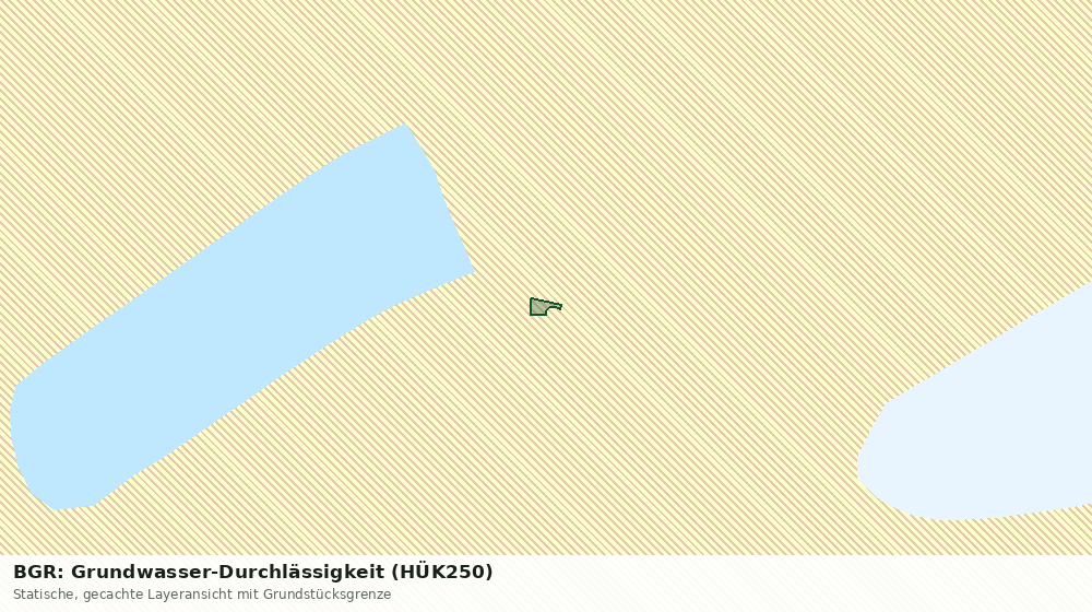 Statische Kartenansicht: BGR: Grundwasser-Durchlässigkeit (HÜK250)
