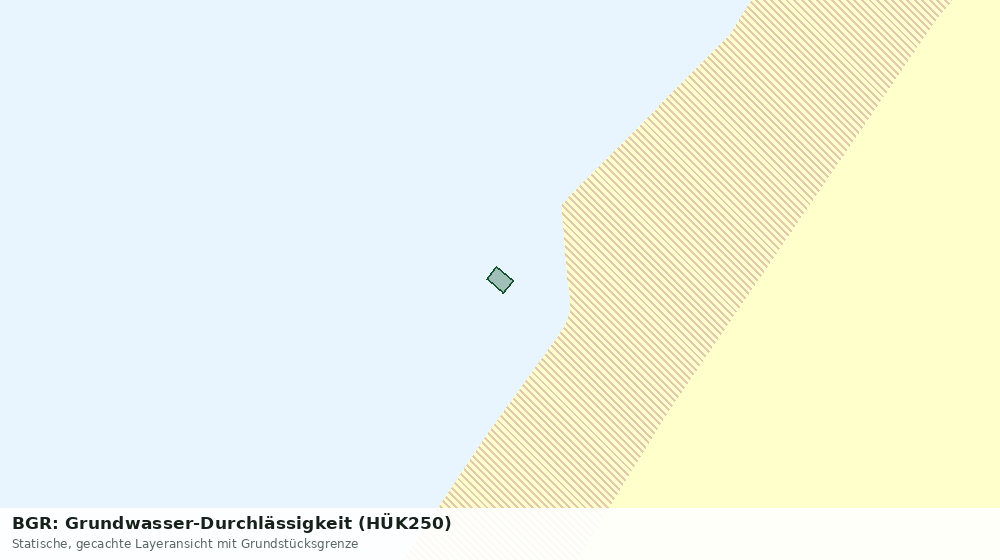 Statische Kartenansicht: BGR: Grundwasser-Durchlässigkeit (HÜK250)
