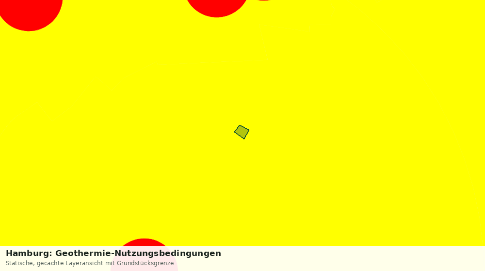 Statische Kartenansicht: Hamburg: Geothermie-Nutzungsbedingungen