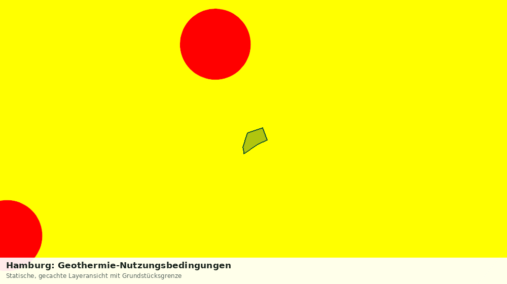 Statische Kartenansicht: Hamburg: Geothermie-Nutzungsbedingungen