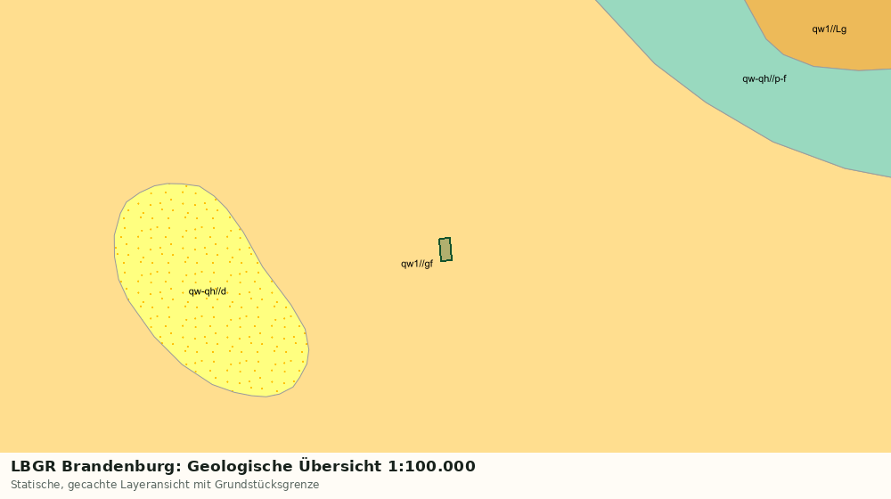 Statische Kartenansicht: LBGR Brandenburg: Geologische Übersicht 1:100.000