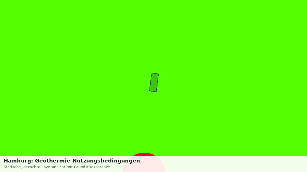 Statische Kartenansicht: Hamburg: Geothermie-Nutzungsbedingungen