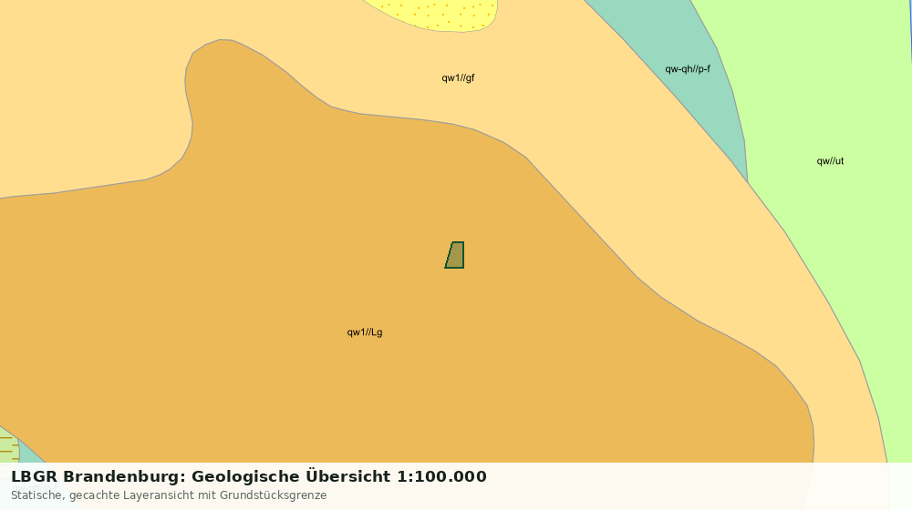 Statische Kartenansicht: LBGR Brandenburg: Geologische Übersicht 1:100.000