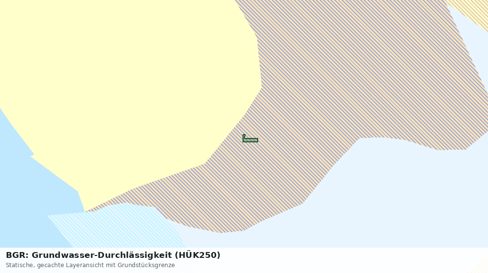 Statische Kartenansicht: BGR: Grundwasser-Durchlässigkeit (HÜK250)