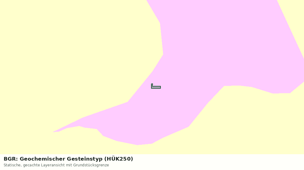 Statische Kartenansicht: BGR: Geochemischer Gesteinstyp (HÜK250)
