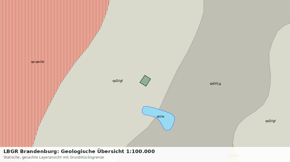 Statische Kartenansicht: LBGR Brandenburg: Geologische Übersicht 1:100.000