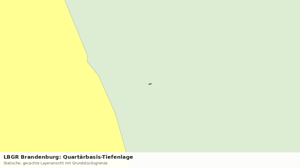 Statische Kartenansicht: LBGR Brandenburg: Quartärbasis-Tiefenlage