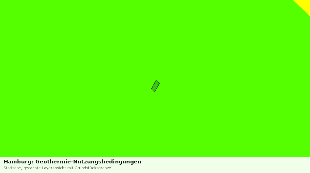 Statische Kartenansicht: Hamburg: Geothermie-Nutzungsbedingungen