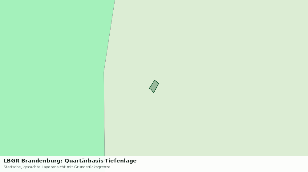 Statische Kartenansicht: LBGR Brandenburg: Quartärbasis-Tiefenlage