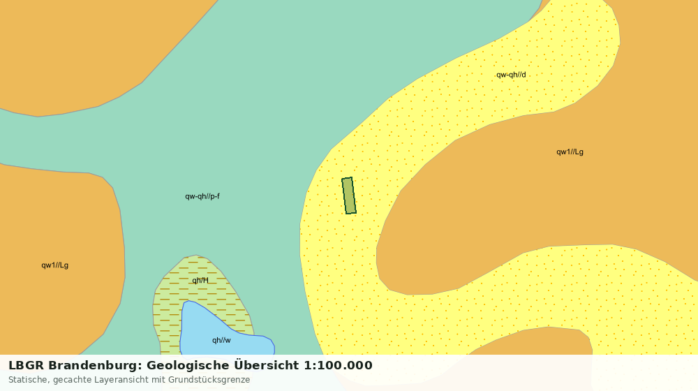 Statische Kartenansicht: LBGR Brandenburg: Geologische Übersicht 1:100.000