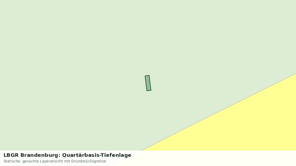 Statische Kartenansicht: LBGR Brandenburg: Quartärbasis-Tiefenlage