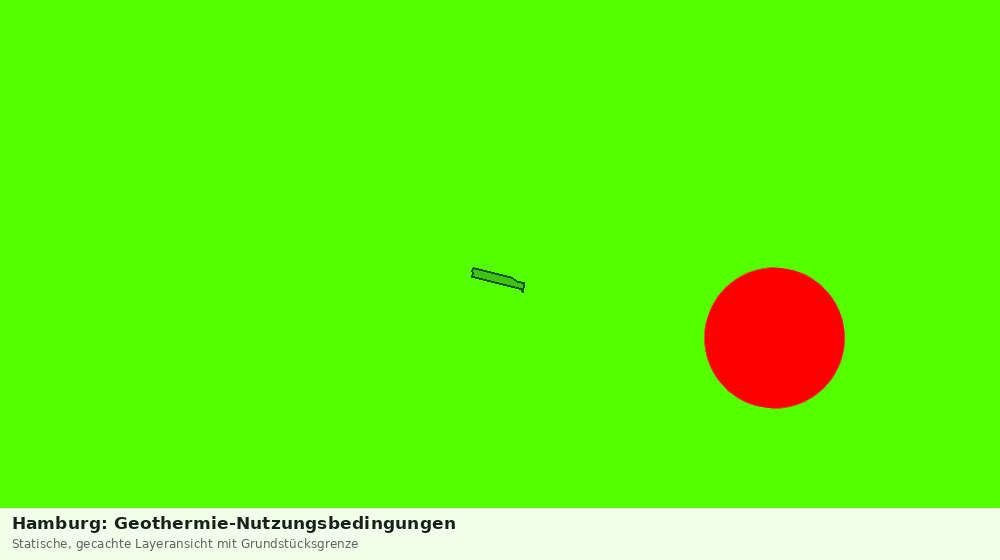Statische Kartenansicht: Hamburg: Geothermie-Nutzungsbedingungen