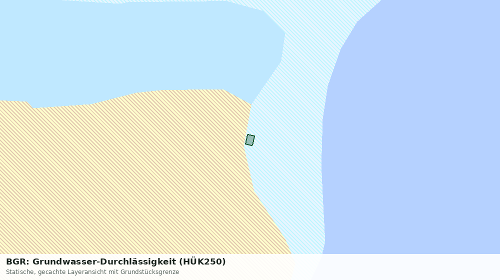 Statische Kartenansicht: BGR: Grundwasser-Durchlässigkeit (HÜK250)
