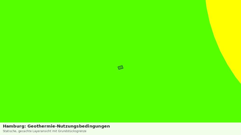 Statische Kartenansicht: Hamburg: Geothermie-Nutzungsbedingungen