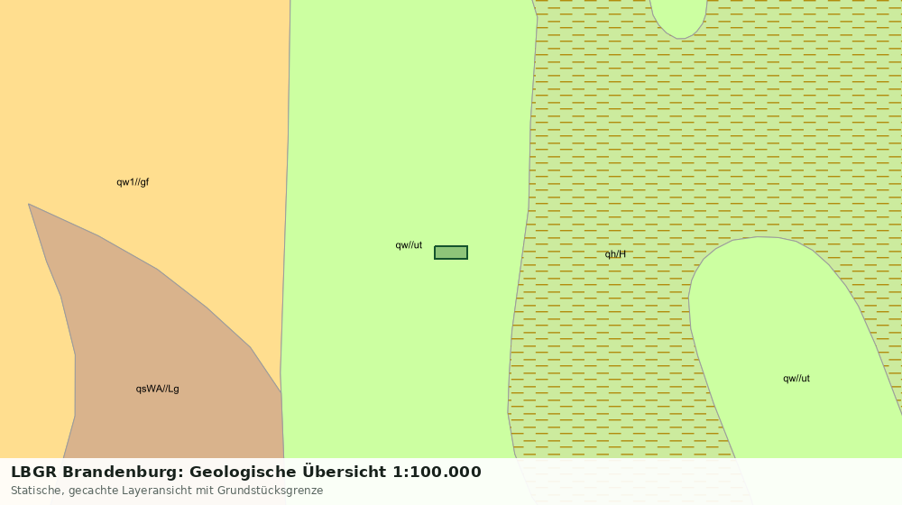 Statische Kartenansicht: LBGR Brandenburg: Geologische Übersicht 1:100.000