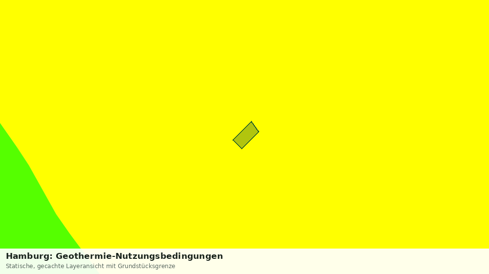 Statische Kartenansicht: Hamburg: Geothermie-Nutzungsbedingungen