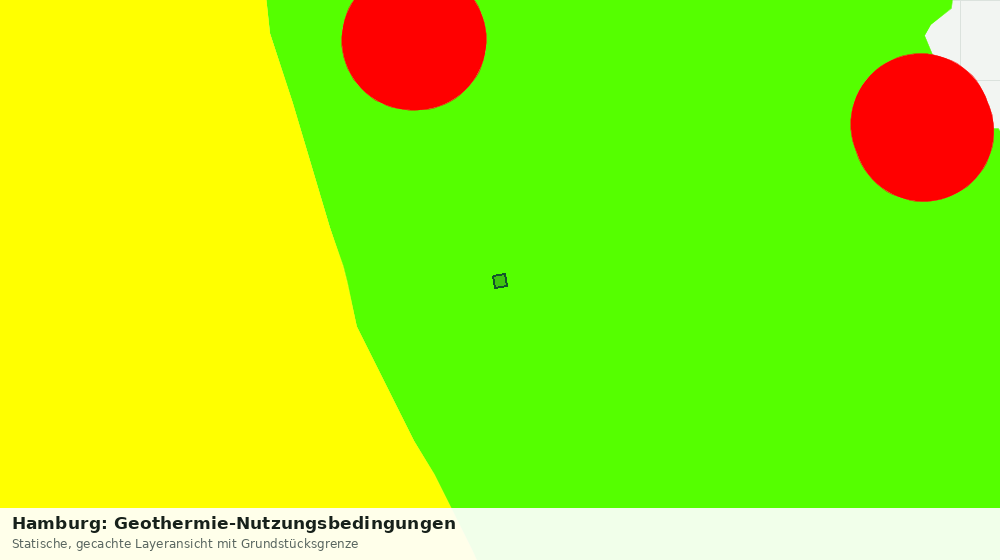 Statische Kartenansicht: Hamburg: Geothermie-Nutzungsbedingungen