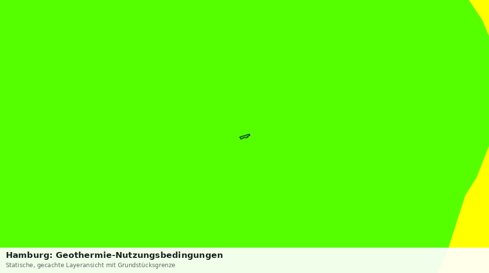 Statische Kartenansicht: Hamburg: Geothermie-Nutzungsbedingungen