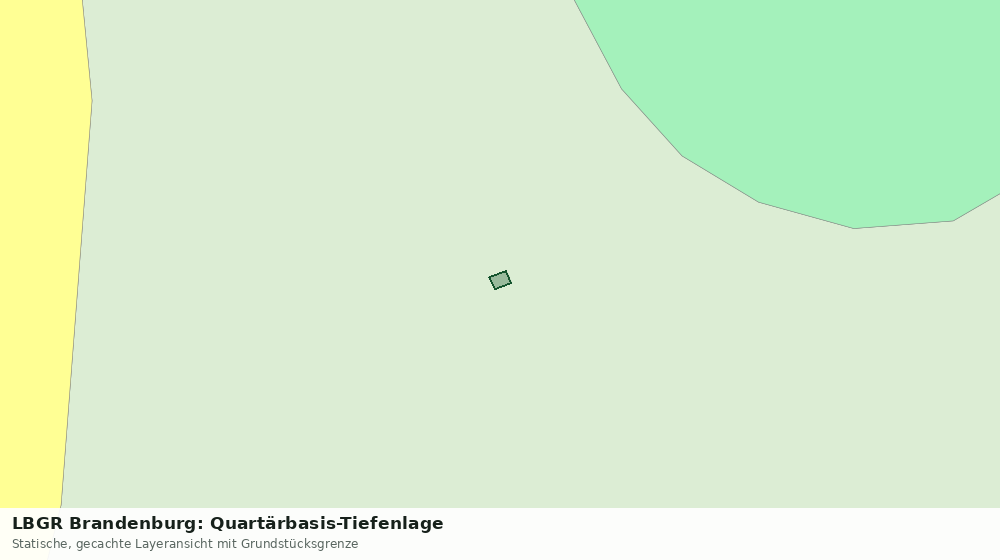 Statische Kartenansicht: LBGR Brandenburg: Quartärbasis-Tiefenlage