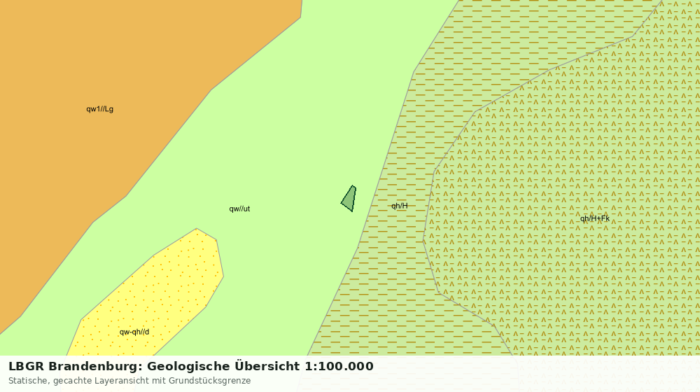 Statische Kartenansicht: LBGR Brandenburg: Geologische Übersicht 1:100.000