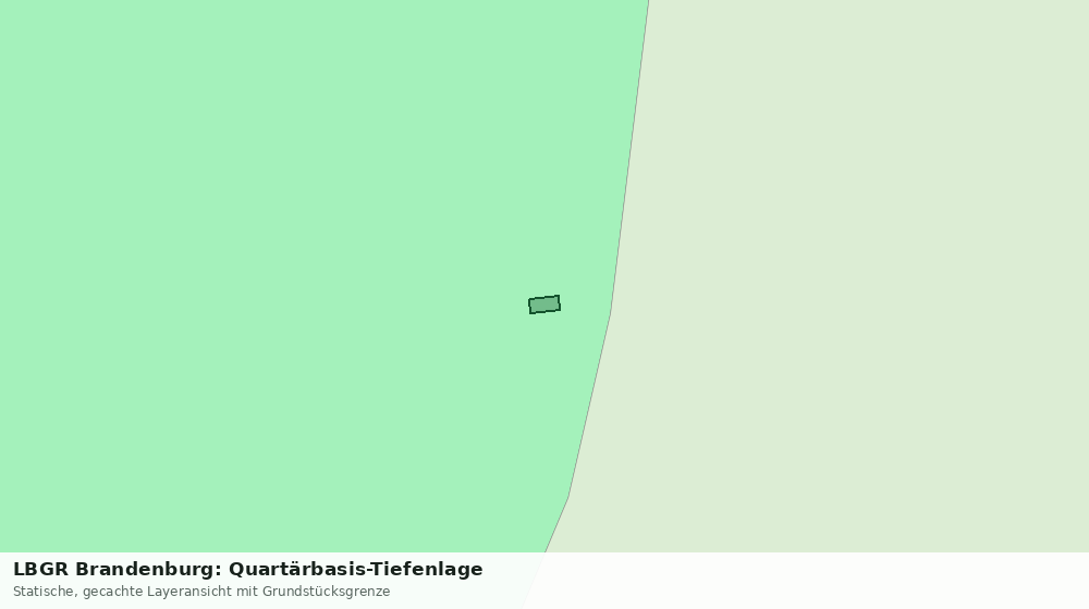 Statische Kartenansicht: LBGR Brandenburg: Quartärbasis-Tiefenlage