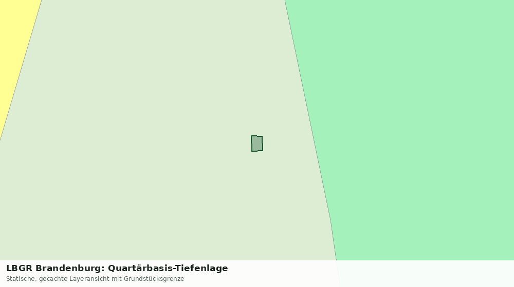 Statische Kartenansicht: LBGR Brandenburg: Quartärbasis-Tiefenlage