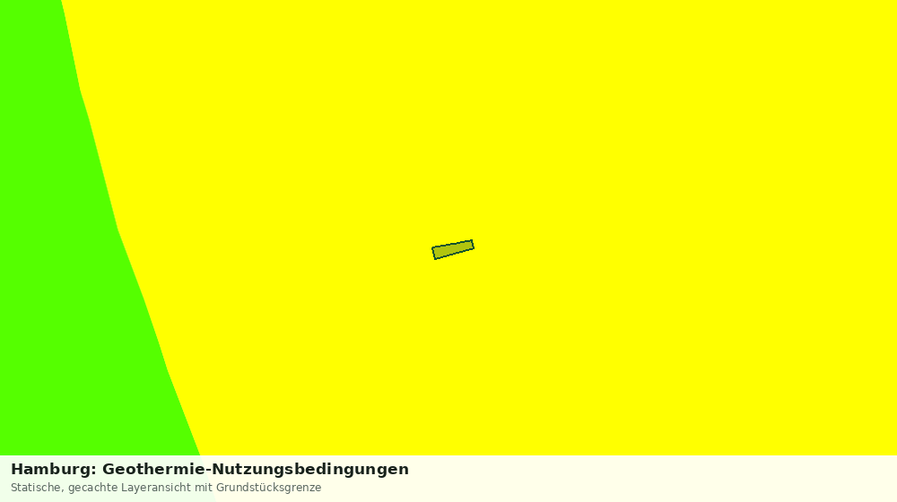Statische Kartenansicht: Hamburg: Geothermie-Nutzungsbedingungen