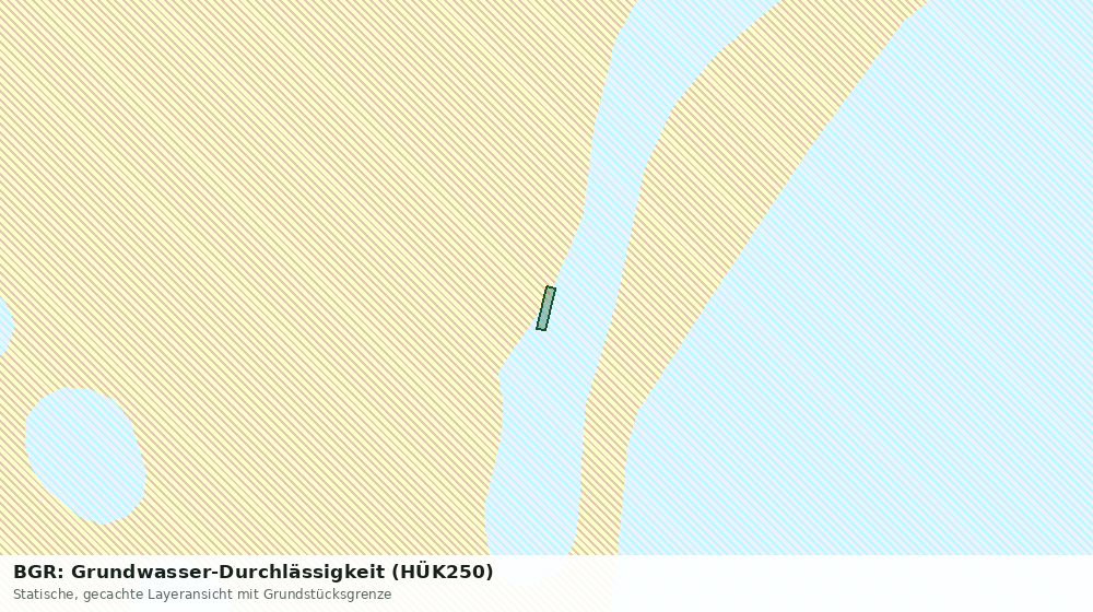 Statische Kartenansicht: BGR: Grundwasser-Durchlässigkeit (HÜK250)