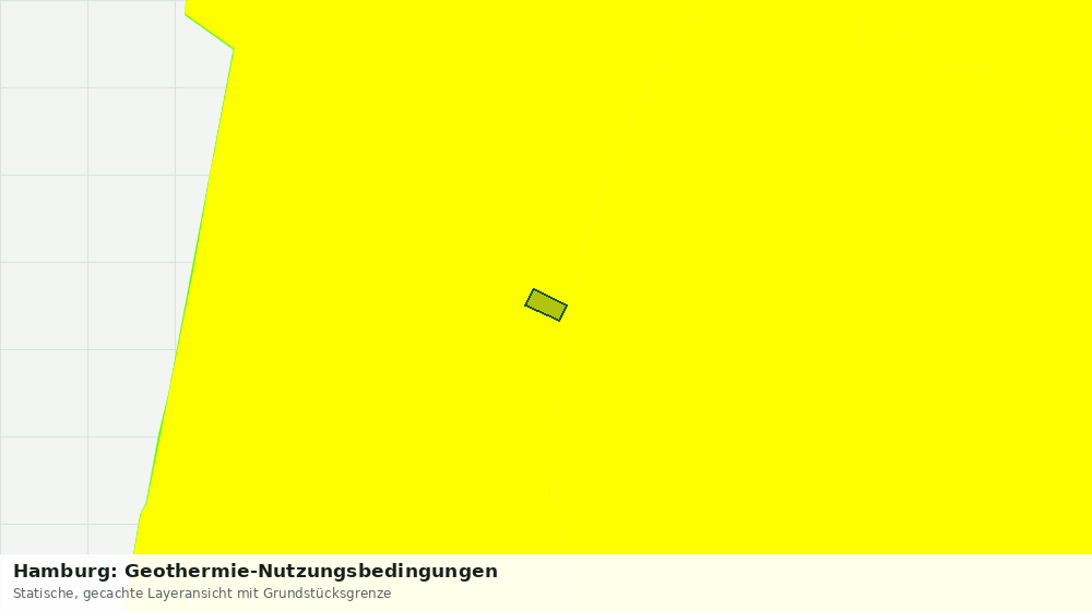 Statische Kartenansicht: Hamburg: Geothermie-Nutzungsbedingungen