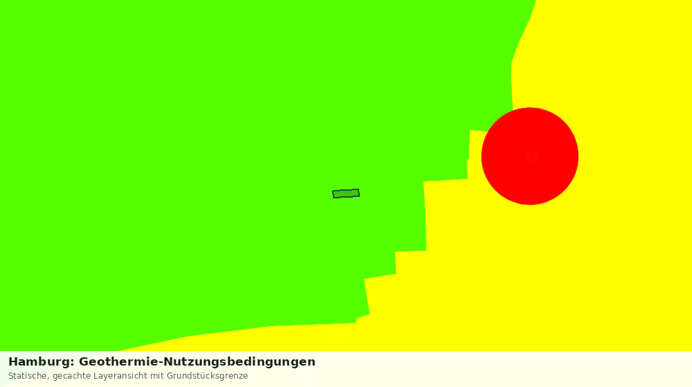 Statische Kartenansicht: Hamburg: Geothermie-Nutzungsbedingungen