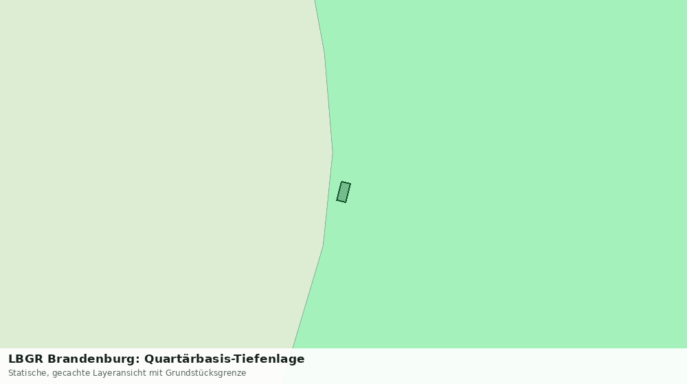 Statische Kartenansicht: LBGR Brandenburg: Quartärbasis-Tiefenlage