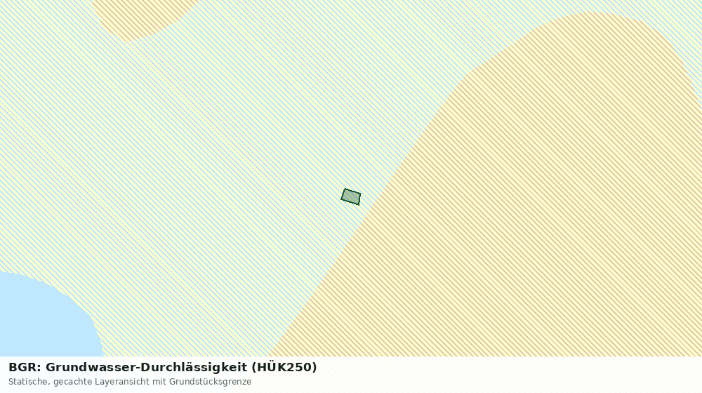 Statische Kartenansicht: BGR: Grundwasser-Durchlässigkeit (HÜK250)