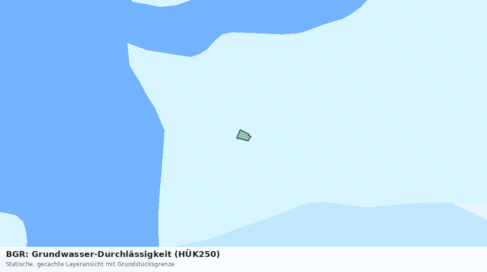 Statische Kartenansicht: BGR: Grundwasser-Durchlässigkeit (HÜK250)